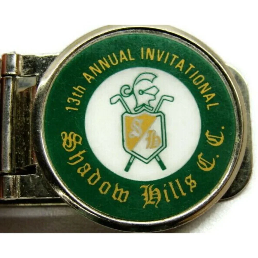 Shadow Hills Country Club Money Clip Stainless Steel Credit Card Cash Silver